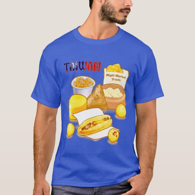 Camiseta Tratamentos noturnos de Taiwan - Bolas Dim Sum Tar (Frente)