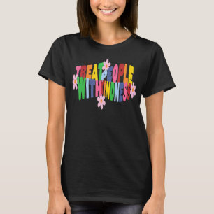 Camiseta Tratar Pessoas Com Bondade Arco-Íris Cor Única S