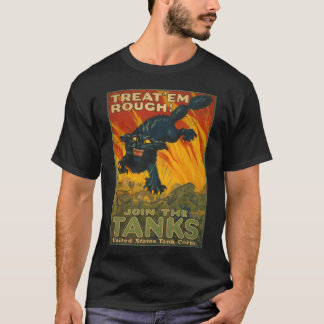 Camiseta Trate-os ásperos - junte-se aos tanques