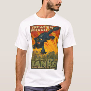 Camiseta Trate-os ásperos - junte-se aos tanques