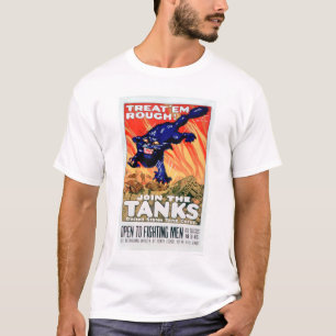 Camiseta Trate-os ásperos! Junte-se aos tanques (US02077A)