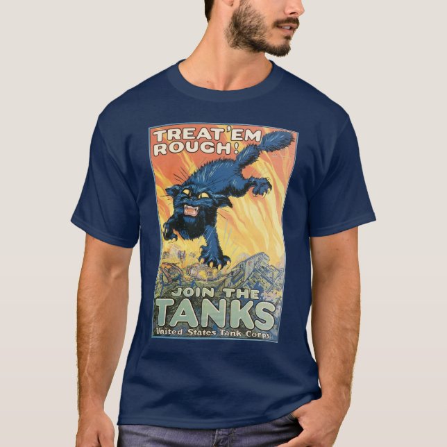 Camiseta Trate-Os Em Massa - Junte-Se Aos Tanques (Frente)