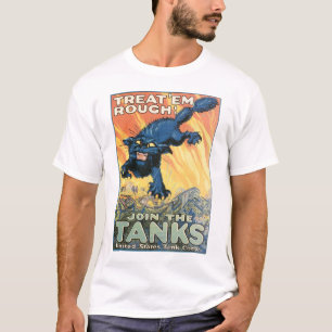 Camiseta Trate-Os Em Massa - Junte-Se Aos Tanques