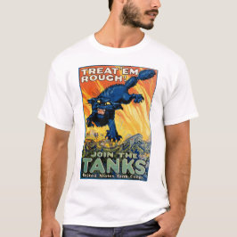 Camiseta Trate-os em tosse - Junte-se aos tanques