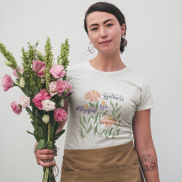 Camiseta Trate-Se Com Bondade Boho Floral