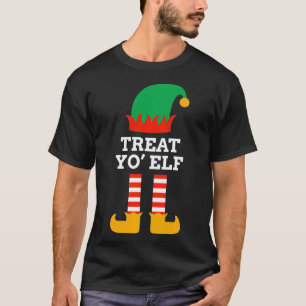 Camiseta Trate Yo Elf Natal Xmas Engraçado Ajuda dos Papai