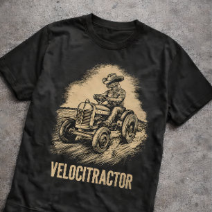 Camiseta Trator Agrícola Velocitrator Vintage Retro Engraça