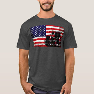 Camiseta Trator American Flag Patriotic vintage, agricultur