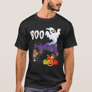 Camiseta Trator Anel Anel Ghost Boo do Dia de as Bruxas eng