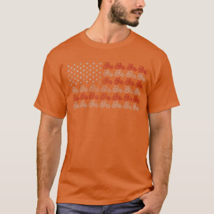 Camiseta Trator Bandeira Americana Fazendeiro Vintage Amiza