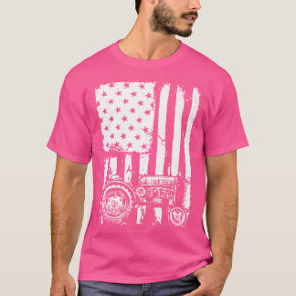 Camiseta Trator Bandeira dos EUA Trator Bandeira Americana