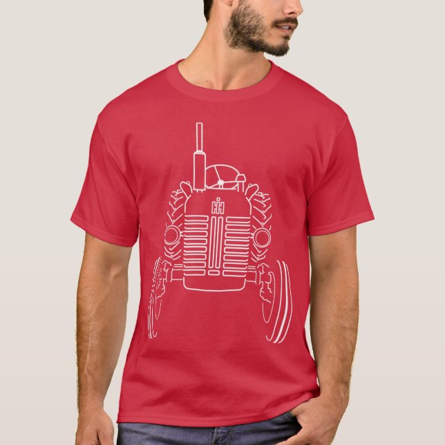 Camiseta Trator britânico clássico McCormick International  (Frente)