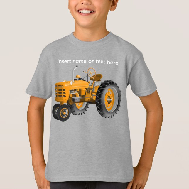 Camiseta Trator com nome ou espaço para texto (Frente)