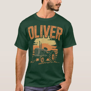 Camiseta Trator com Placa Personalizada Oliver para OLIVER