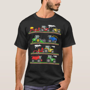 Camiseta Trator da agricultura de colheita de fazendas