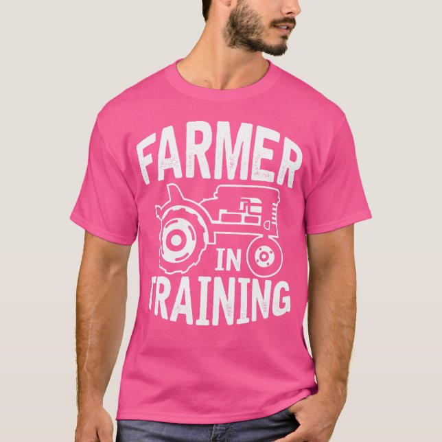 Camiseta Trator de Agricultor em Treinamento (Frente)