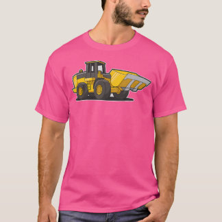Camiseta Trator de Carga Frontal de Construção Para Adultos