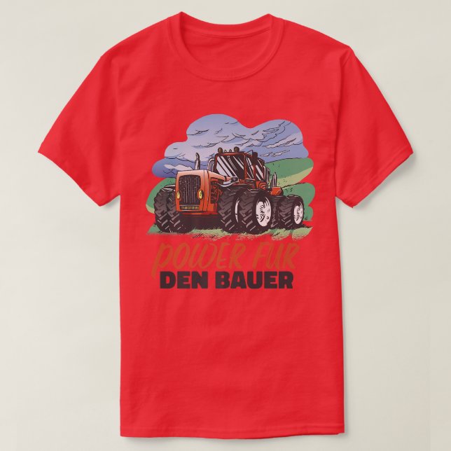 Camiseta Trator de exploração com carga (Frente do Design)