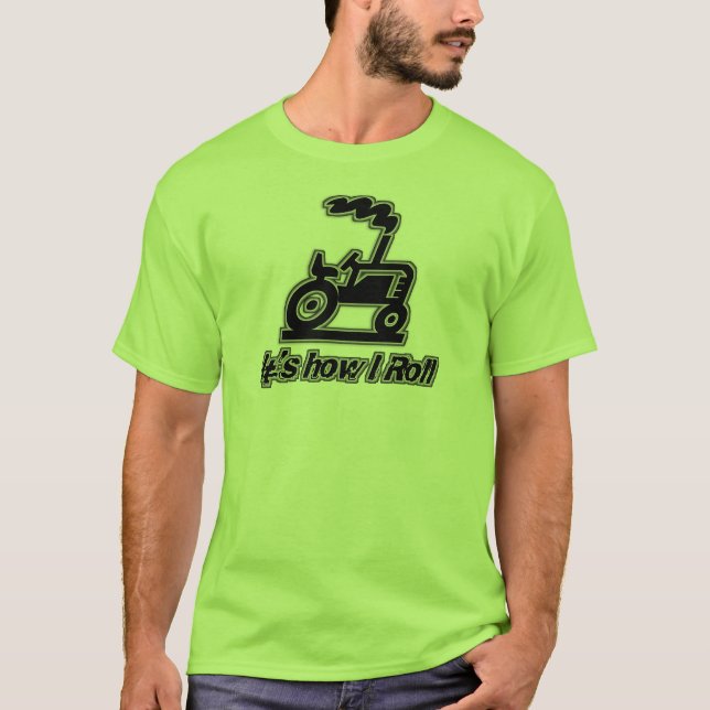 Camiseta Trator de fazenda como eu rolo (Frente)