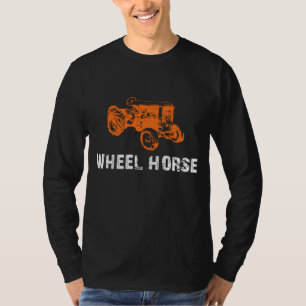 Camiseta Trator De Jardinagem De Cavalo De Roda Para Vintag