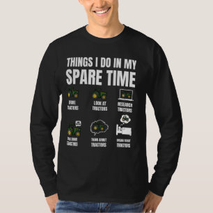 Camiseta Trator Design para Homens, Veículo-Trator-Fazenda