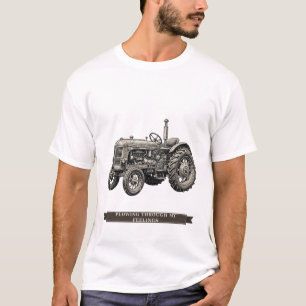 Camiseta Trator Divertido "Arando Meus Sentimentos"