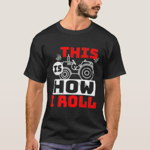 Camiseta Trator É Assim Que Eu Rolo A Vintagem Do Agriculto
