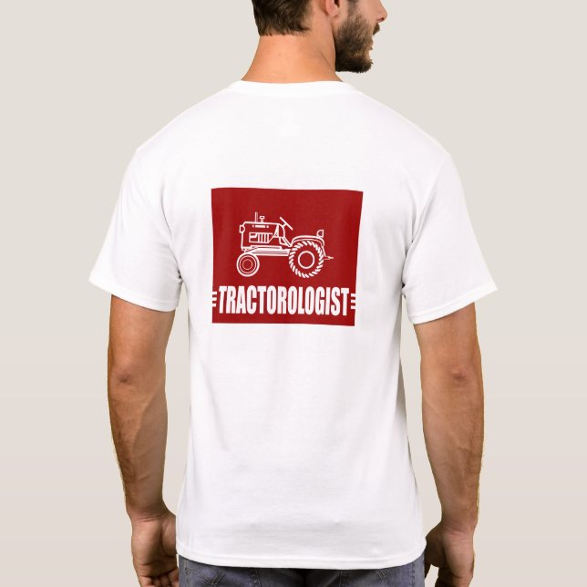 Camiseta Trator engraçado (Verso)