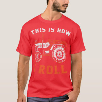 Camiseta Trator Farmer É Assim Que Eu Rolo