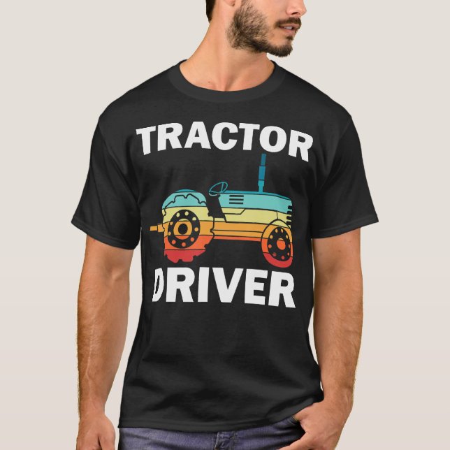 Camiseta trator fazendeiros engraçados rastreadores Agricul (Frente)