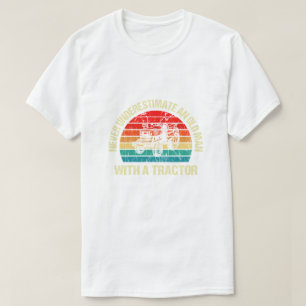 Camiseta Trator Legal Para Vovô Motorista De Trator Agricul