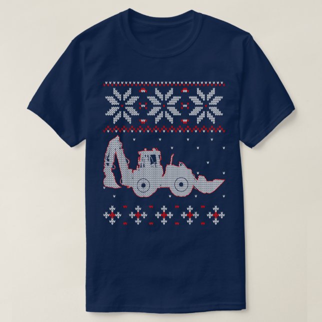 Camiseta Trator Lover Ugly Christmas Sweater, Farmer Farmer (Frente do Design)