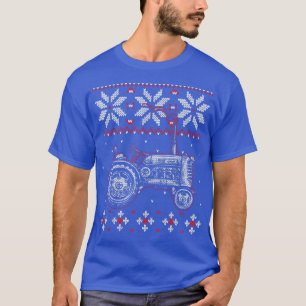 Camiseta Trator Lover Ugly Christmas Sweater, Farmer Farmer