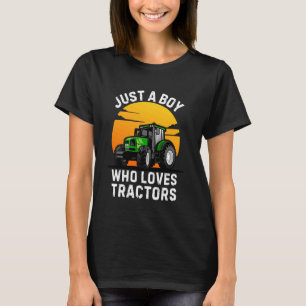 Camiseta Trator Para Rapazes Crianças Crianças Crianças Cri