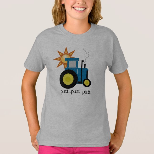 Camiseta Trator Putt Azul (Frente)