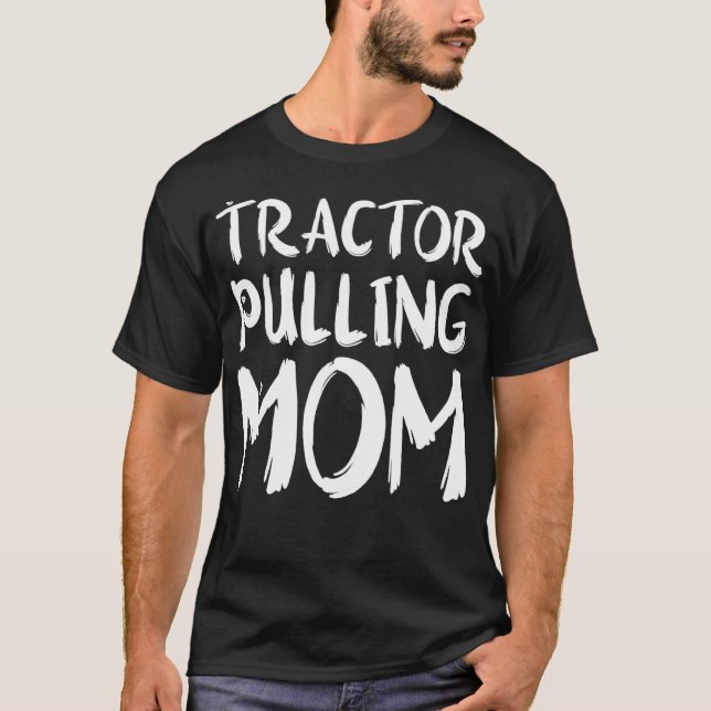 Camiseta Trator Puxando Mãe Construção Trator Farmer Fa (Frente)