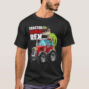 Camiseta Trator Saurus Rex T Rex Dinossaur Trator Aniversár