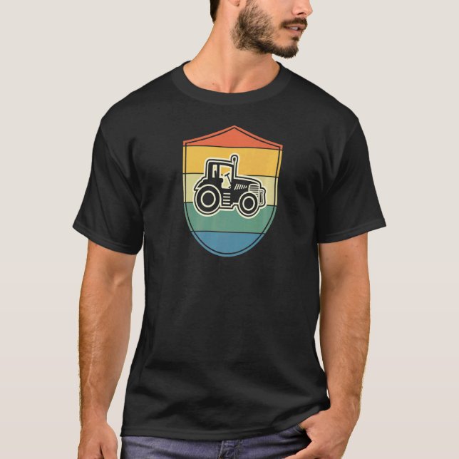 Camiseta Trator Sobre Legal Farmante Orgulhoso E Longo Embl (Frente)
