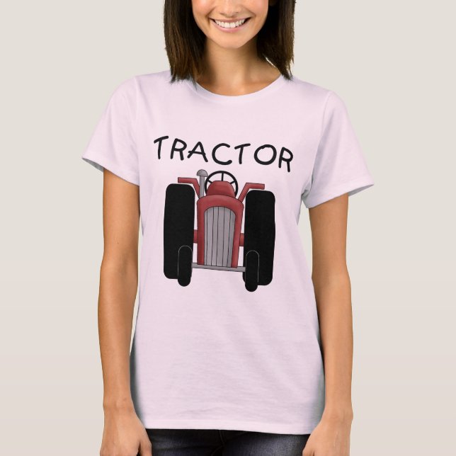 Camiseta TRATOR- T-shirts e presentes vermelhos (Frente)