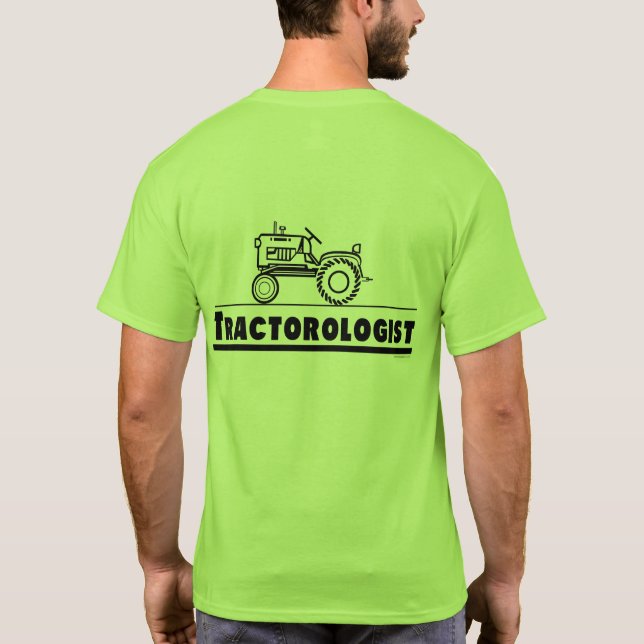 Camiseta Trator Tractorologista Engraçado (Verso)