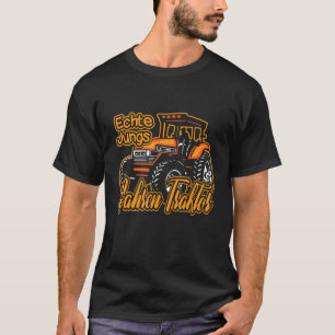 Camiseta Trator Trator De Condução De Meninos Reais