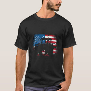 Camiseta Trator USA Flag design for Patriotic Farmer