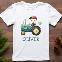 Trator Verde Fofo Personalizado para Meninos