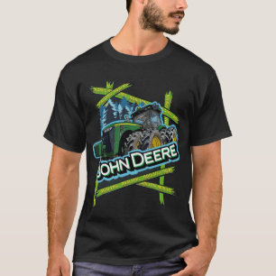 Camiseta Trator Verde John Deere Gráfico Agri Star