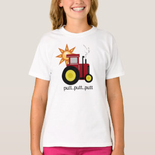 Camiseta Trator vermelho da tacada leve da tacada leve