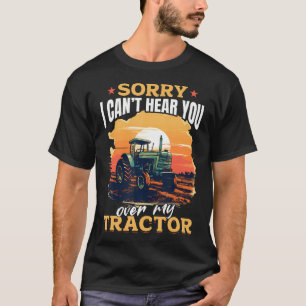 Camiseta Tratores Fazendeiro - Desculpe Mas Não Posso Ouvir