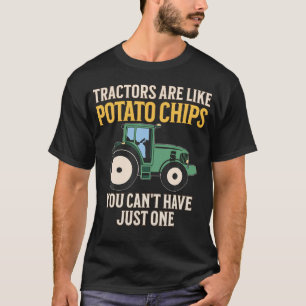 Camiseta Tratores São Como Batatas Fritas Engraçado Fazende