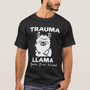 Camiseta trauma lama alapaca sua enfermeira ferida