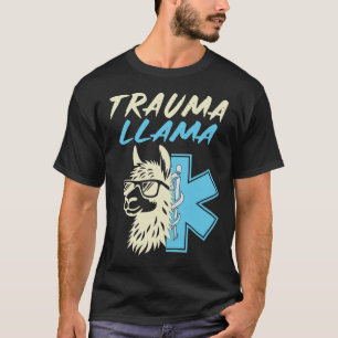 Camiseta Trauma lhama Engraçado EMS EMT Paramédico Enfermag