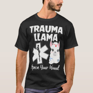Camiseta Trauma Llama Alpaca Sua Ferida Engraçado